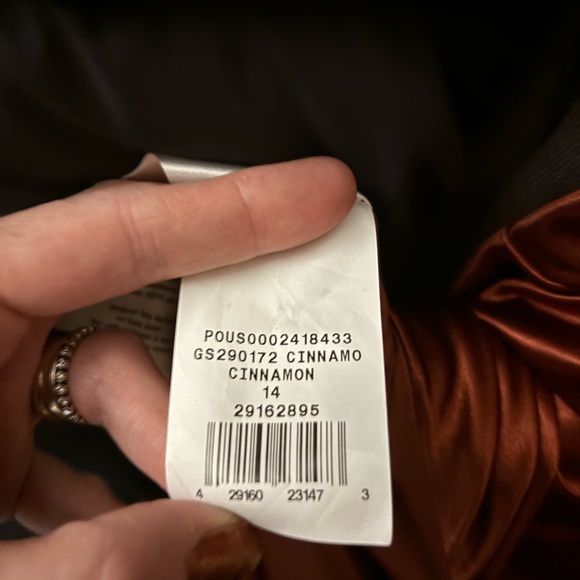 Like new,gorgeous Galena Signature satin bridesmaid dress in Cinnamon(1st 4 pics - Picture 10 of 10